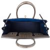 Hermès Birkin 30 Special Order HSS Verso Gris Tourterelle / Blue Sapphire Lisse Crocodile Porosus BGHW