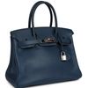 Hermès Birkin 30 Deep Blue Swift PHW