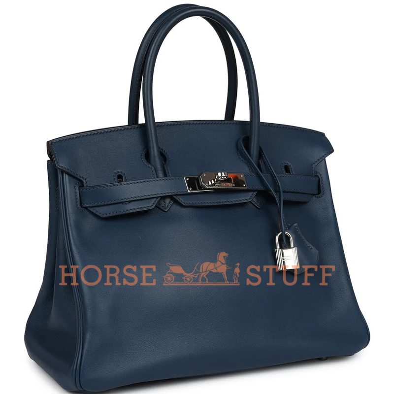 Hermès Birkin 30 Deep Blue Swift PHW