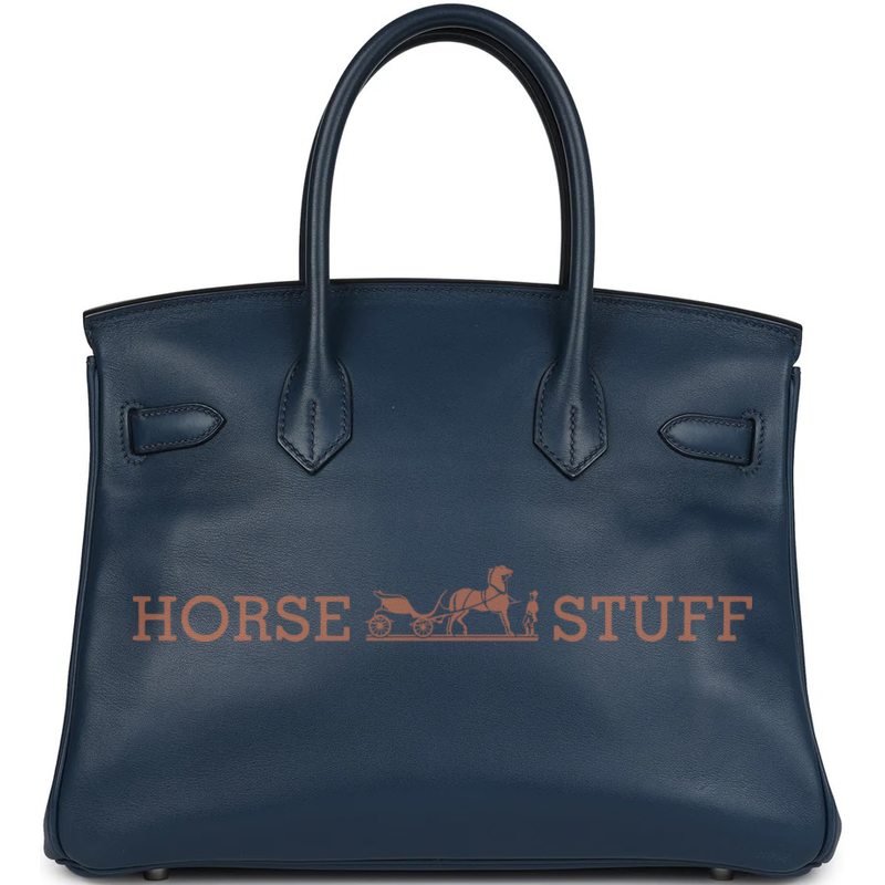 Hermès Birkin 30 Deep Blue Swift PHW