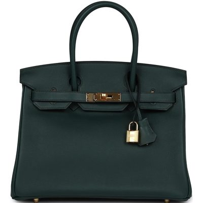 Hermès Birkin 30 Vert Tropical Swift GHW