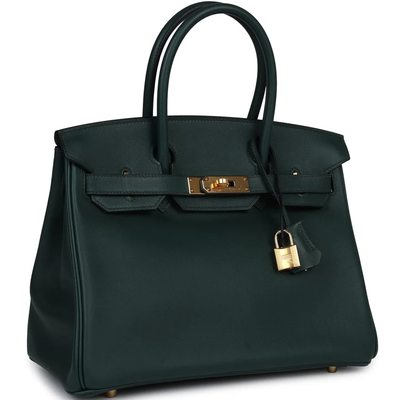Hermès Birkin 30 Vert Tropical Swift GHW