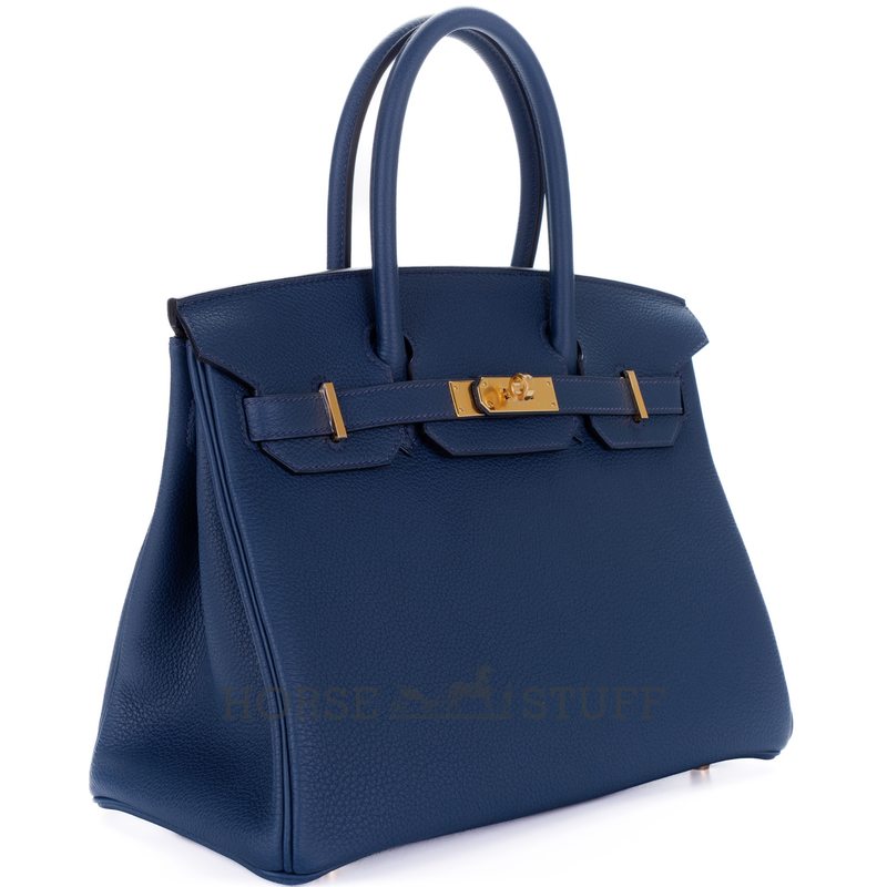 Hermès Birkin 30 Blue Pale Clemence GHW