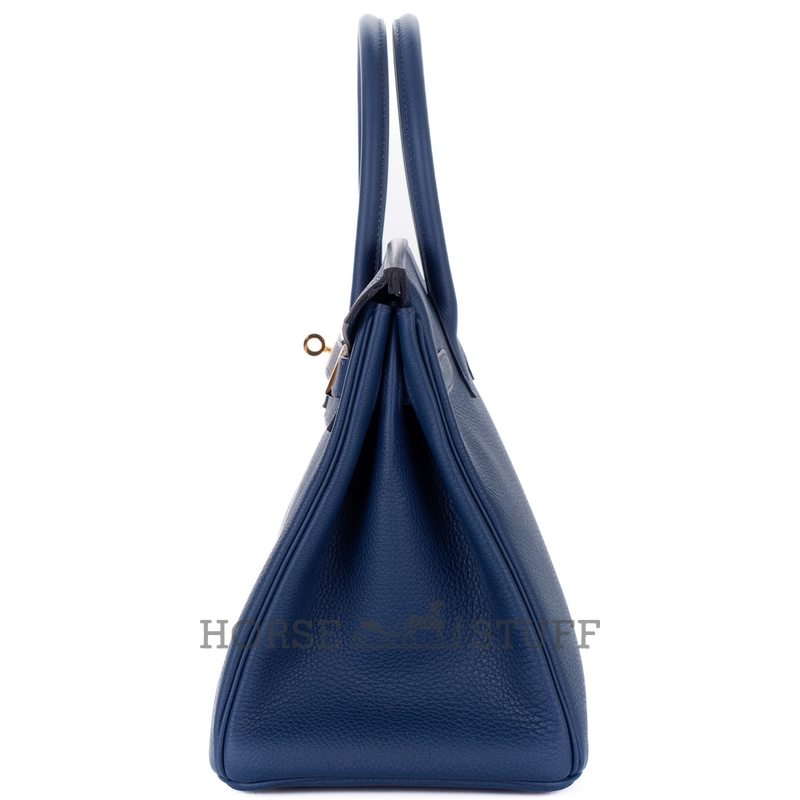 Hermès Birkin 30 Blue Pale Clemence GHW