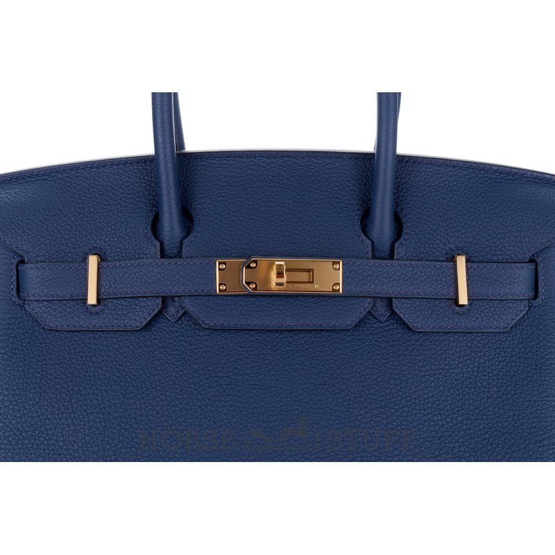 Hermès Birkin 30 Blue Pale Clemence GHW