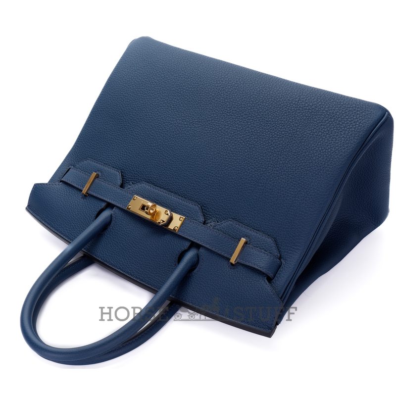 Hermès Birkin 30 Blue Pale Clemence GHW