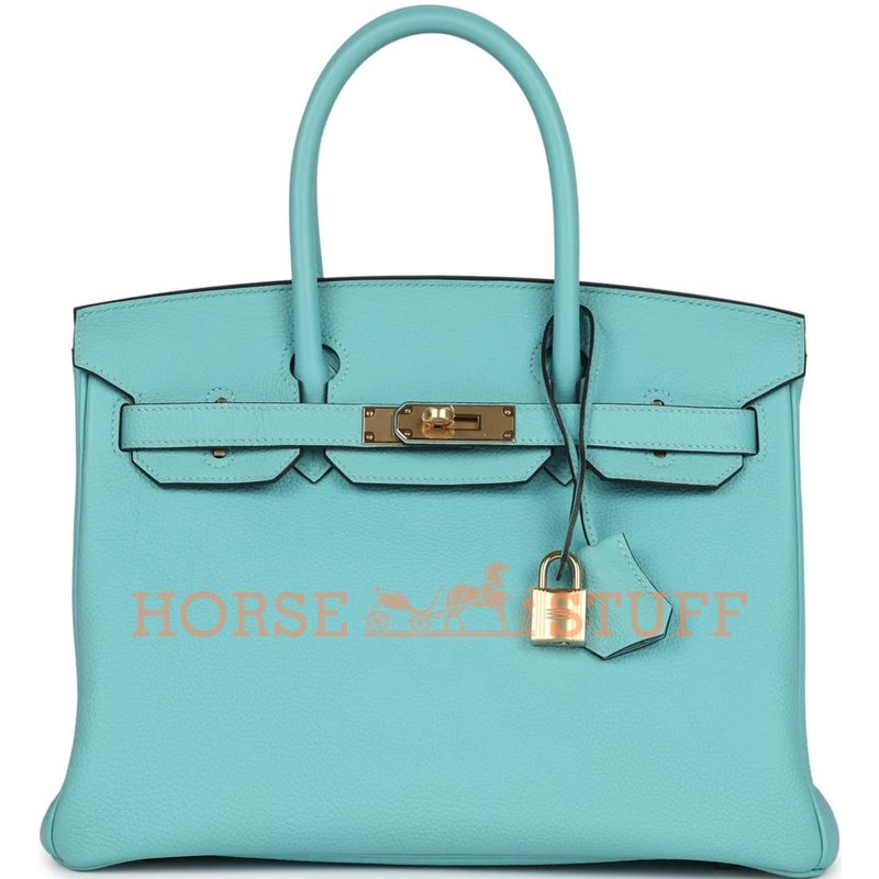 Hermès Birkin 30 Blue Atoll Togo GHW