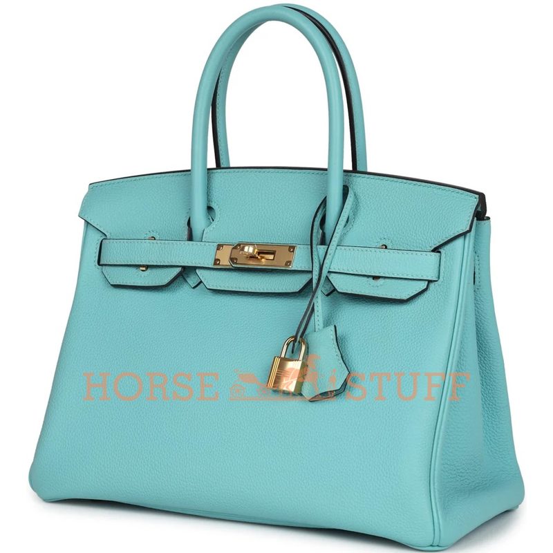 Hermès Birkin 30 Blue Atoll Togo GHW