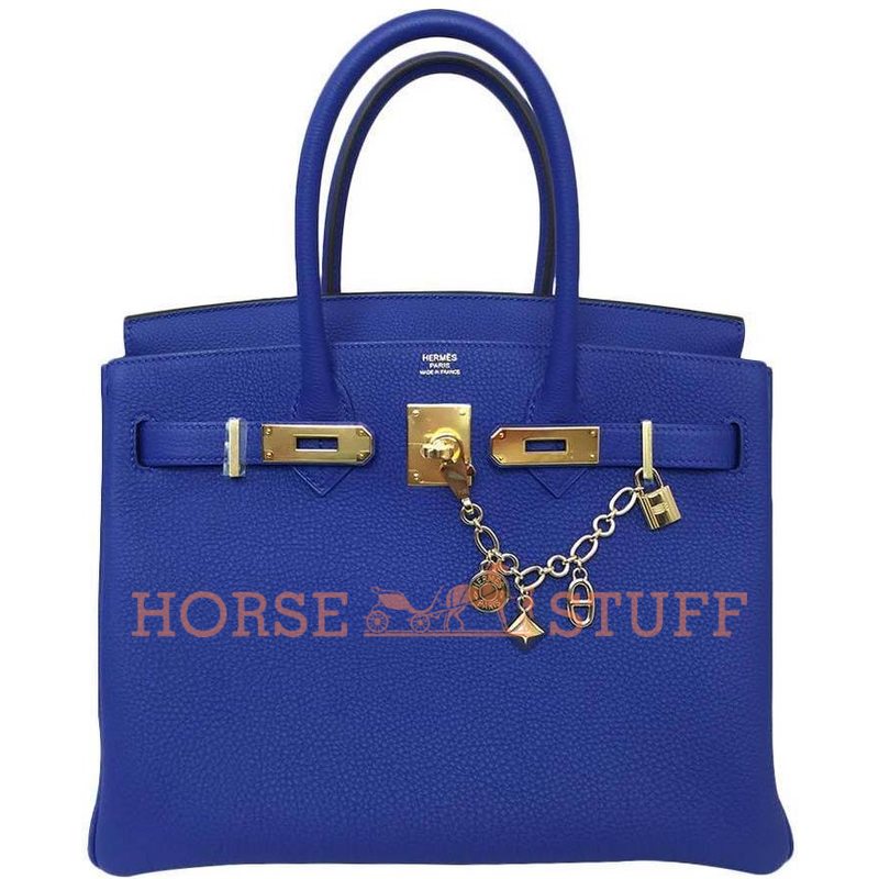 Hermès Birkin 30 Blue Electrique Togo GHW