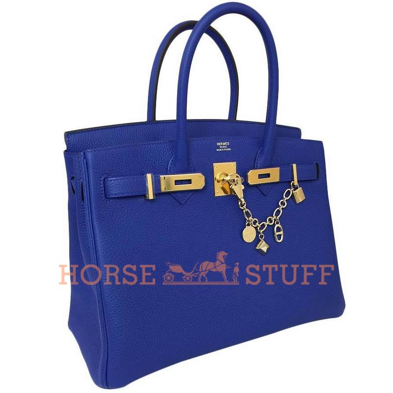 Hermès Birkin 30 Blue Electrique Togo GHW