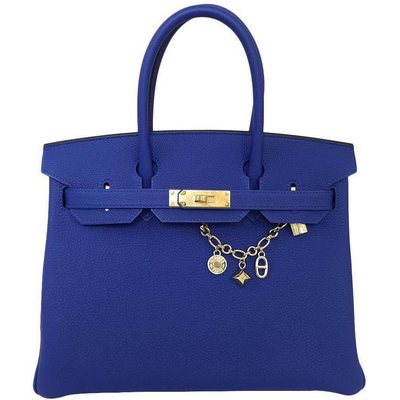 Hermès Birkin 30 Blue Electrique Togo GHW