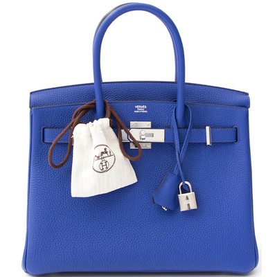 Hermès Birkin 30 Blue Electrique Togo PHW