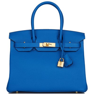 Hermès Birkin 30 Blue France Togo GHW