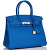 Hermès Birkin 30 Blue France Togo GHW