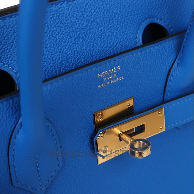 Hermès Birkin 30 Blue Hydra Togo GHW