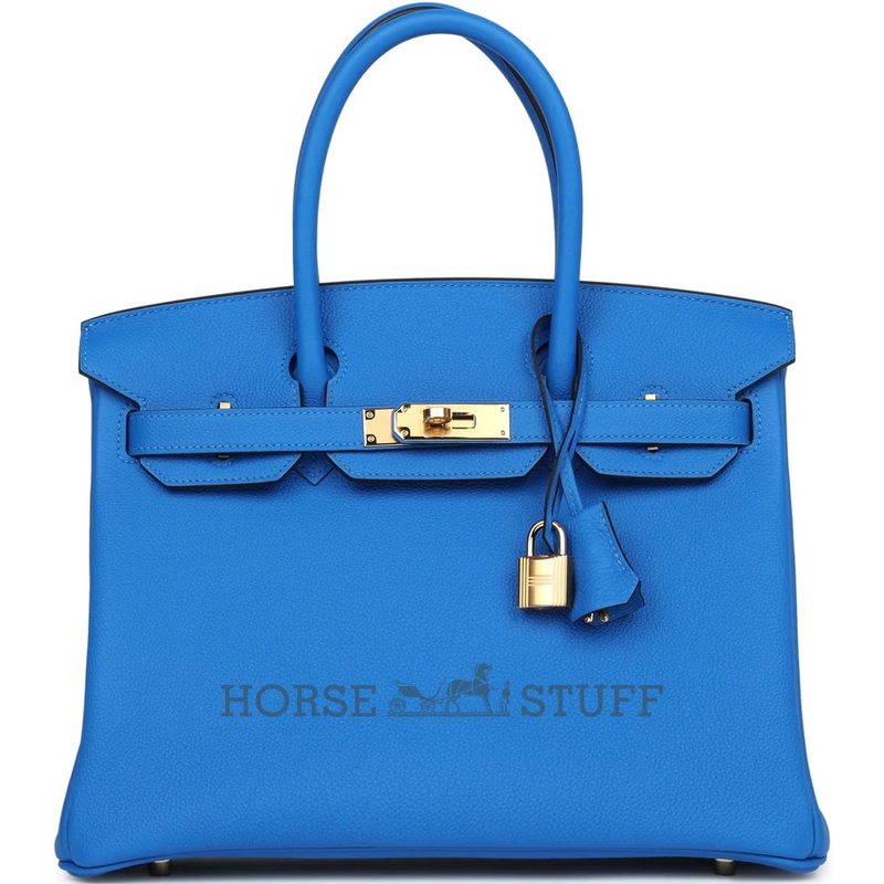 Hermès Birkin 30 Blue Hydra Togo GHW