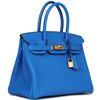 Hermès Birkin 30 Blue Hydra Togo GHW