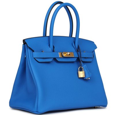 Hermès Birkin 30 Blue Hydra Togo GHW