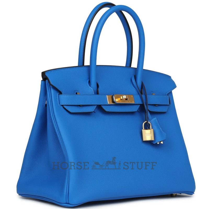 Hermès Birkin 30 Blue Hydra Togo GHW