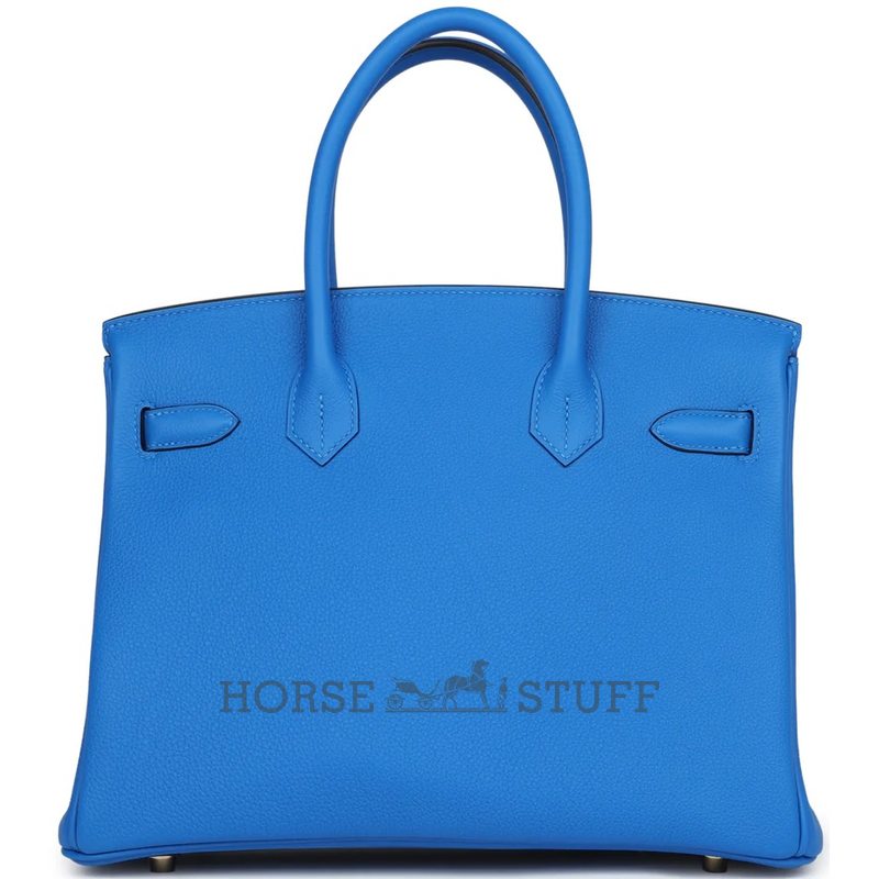 Hermès Birkin 30 Blue Hydra Togo GHW