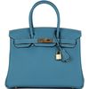 Hermès Birkin 30 Blue Jean Togo GHW