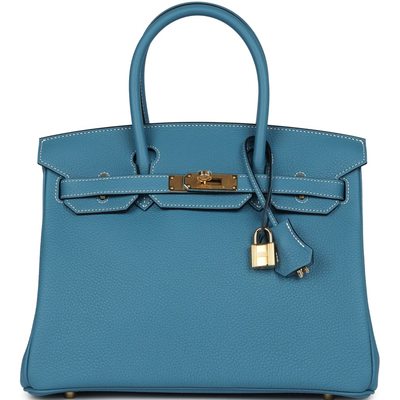 Hermès Birkin 30 Blue Jean Togo GHW