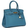 Hermès Birkin 30 Blue Jean Togo GHW