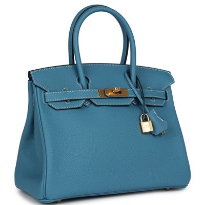 Hermès Birkin 30 Blue Jean Togo GHW