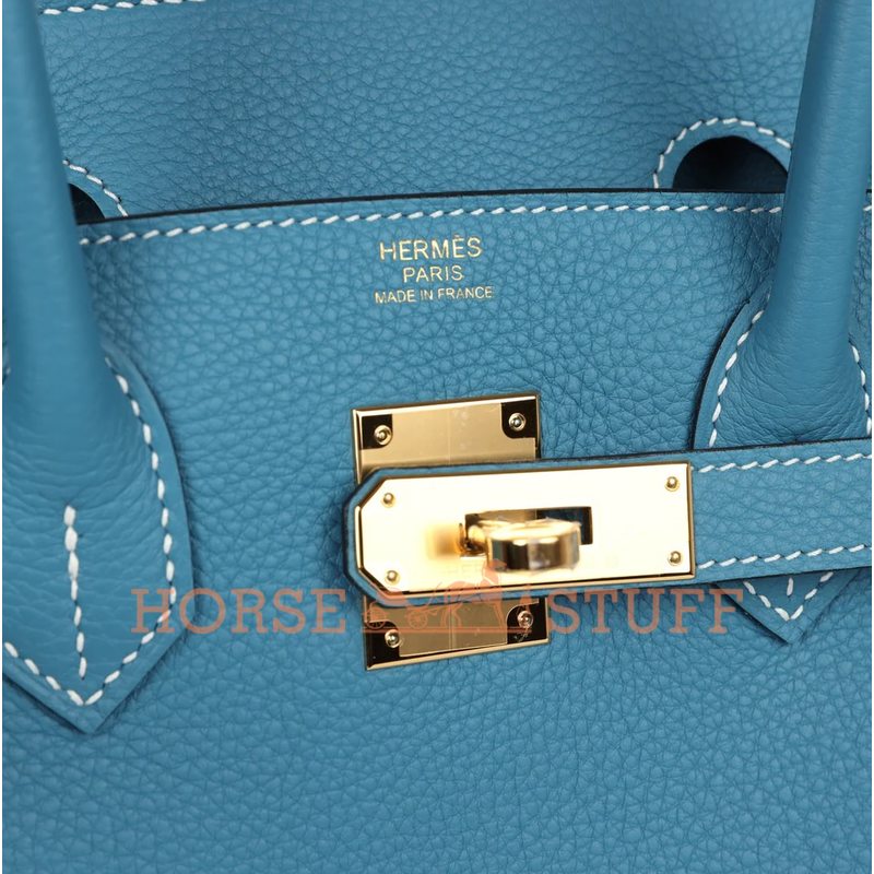 Hermès Birkin 30 Blue Jean Togo GHW