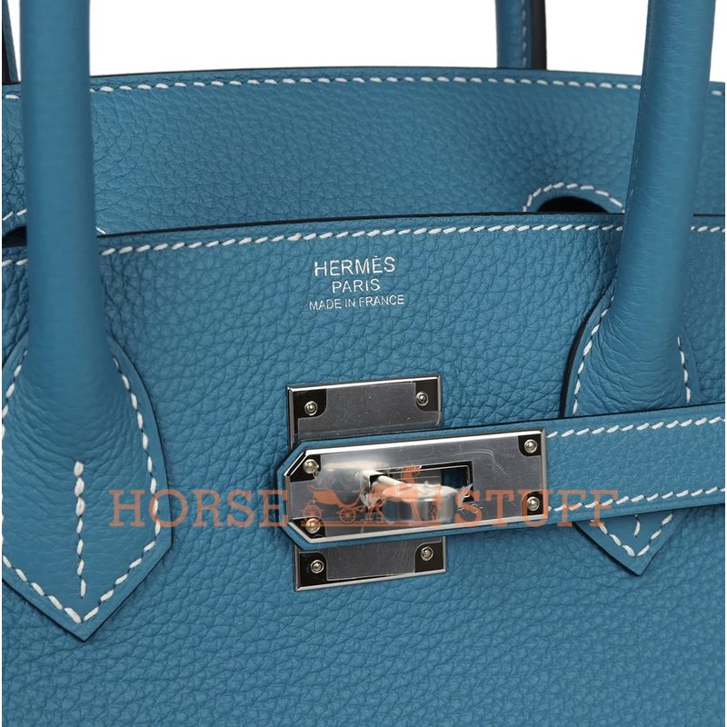 Hermès Birkin 30 Blue Jean Togo PHW