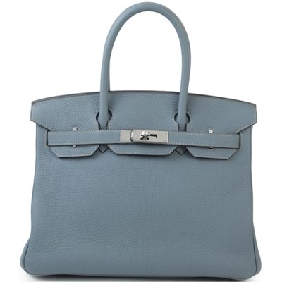 Hermès Birkin 30 Blue Lin Togo PHW