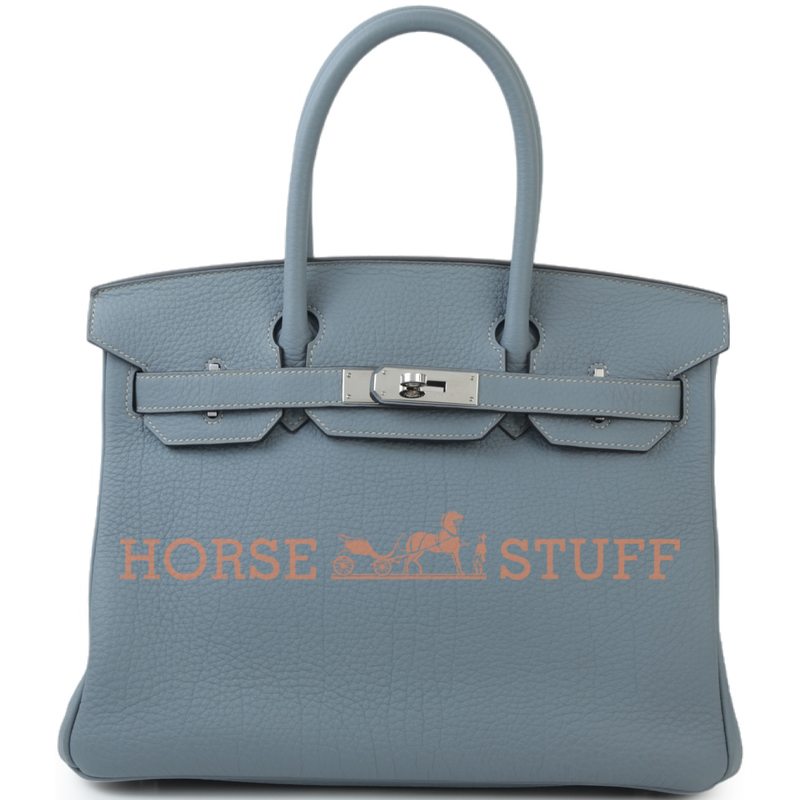 Hermès Birkin 30 Blue Lin Togo PHW