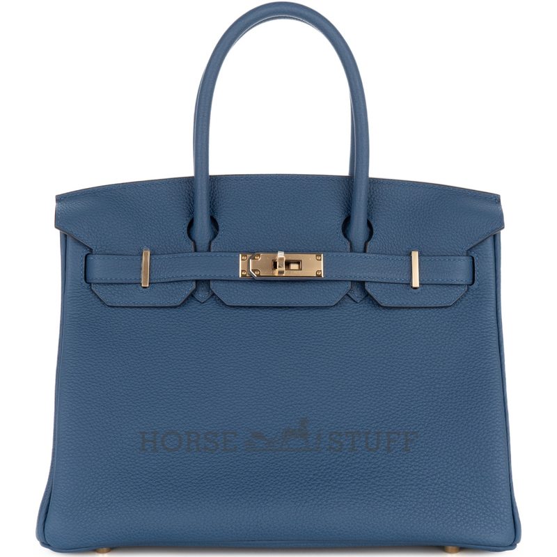 Hermès Birkin 30 Blue Pale Clemence GHW