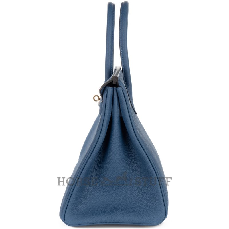 Hermès Birkin 30 Blue Pale Clemence GHW
