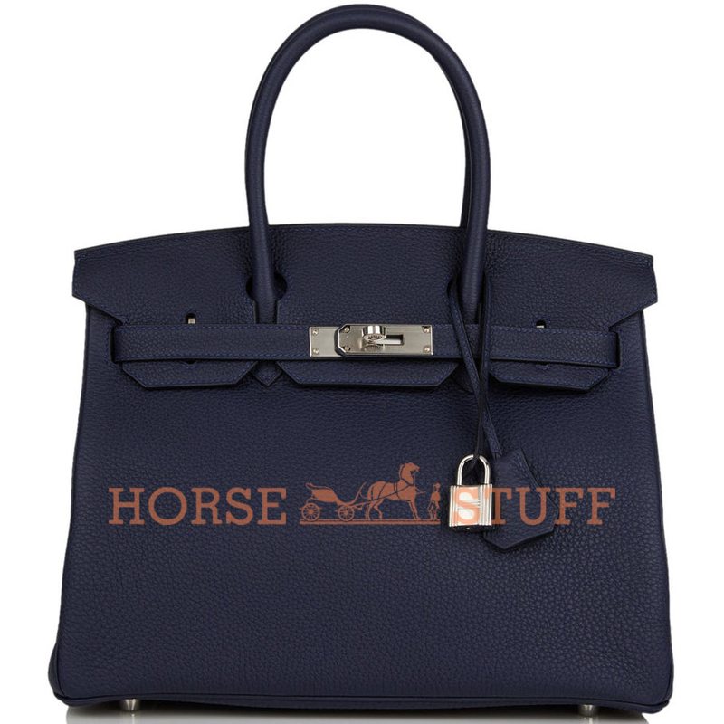 Hermès Birkin 30 Blue Nuit Togo PHW