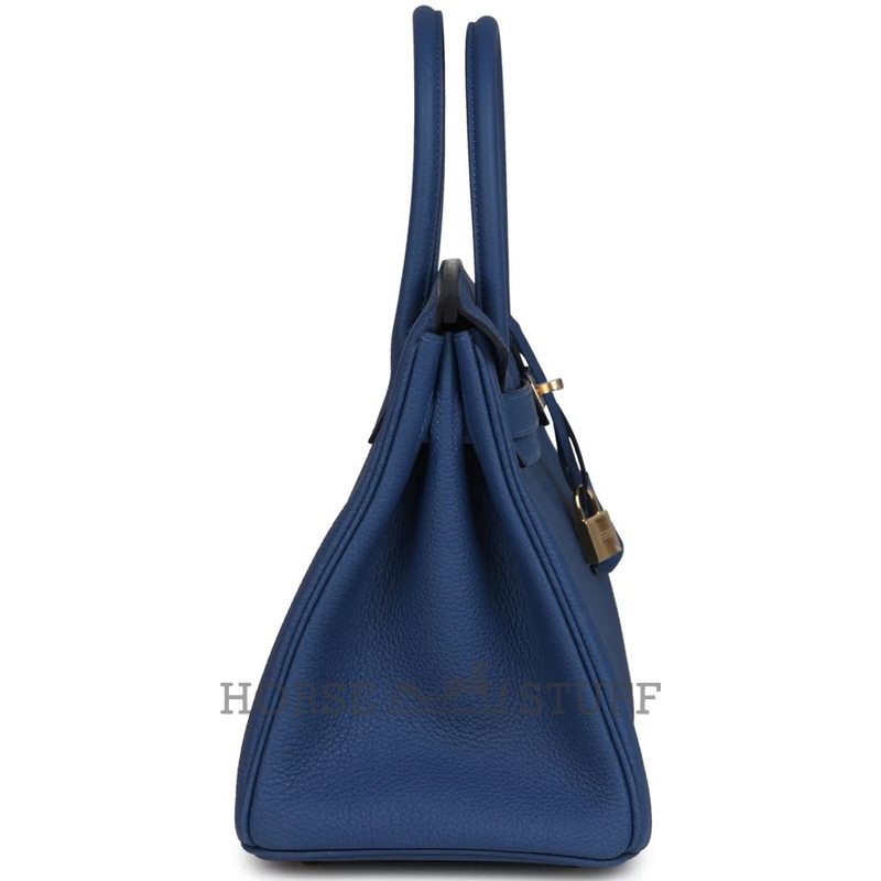 Hermès Birkin 30 Blue Tie Togo GHW