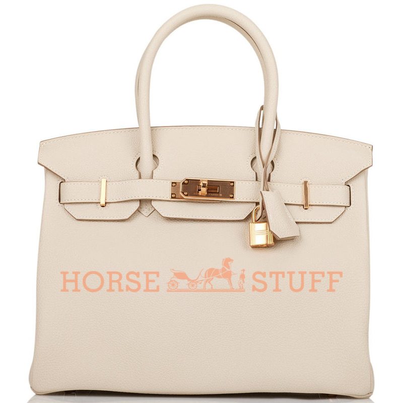 Hermès Birkin 30 Craie Togo RGHW