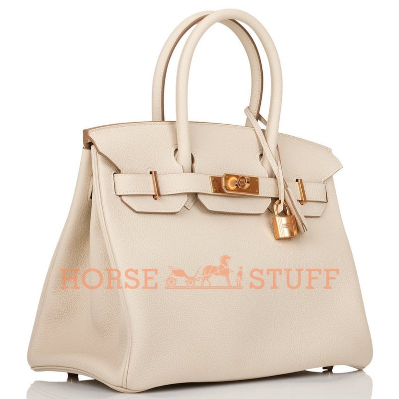 Hermès Birkin 30 Craie Togo RGHW