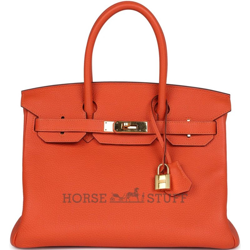 Hermès Birkin 30 Feu Togo GHW