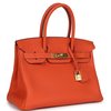 Hermès Birkin 30 Feu Togo GHW