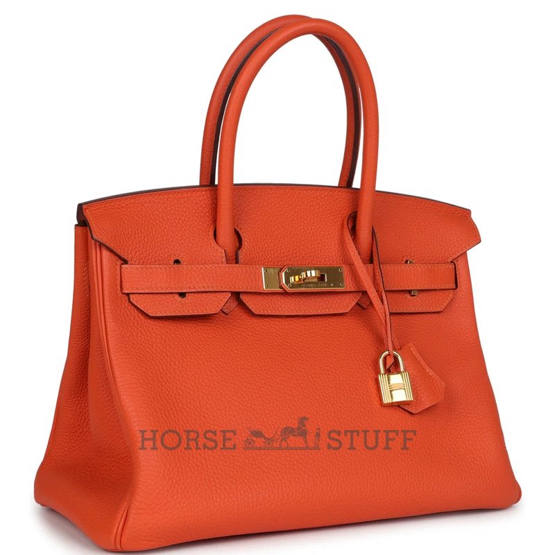 Hermès Birkin 30 Feu Togo GHW