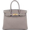 Hermès Birkin 30 Gris Asphalt Togo GHW