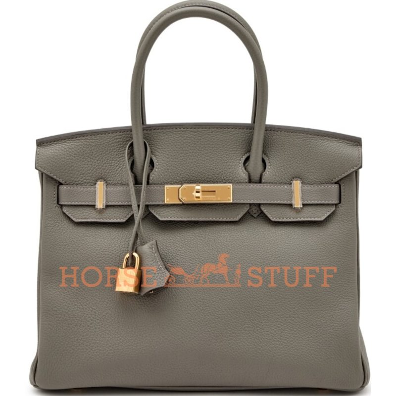 Hermès Birkin 30 Gris Meyer Togo GHW