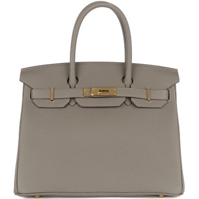 Hermès Birkin 30 Gris Meyer Togo Permabrass