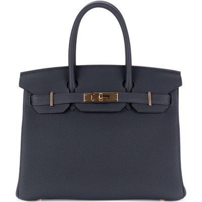 Hermès Birkin 30 Gris Misty Togo Permabrass