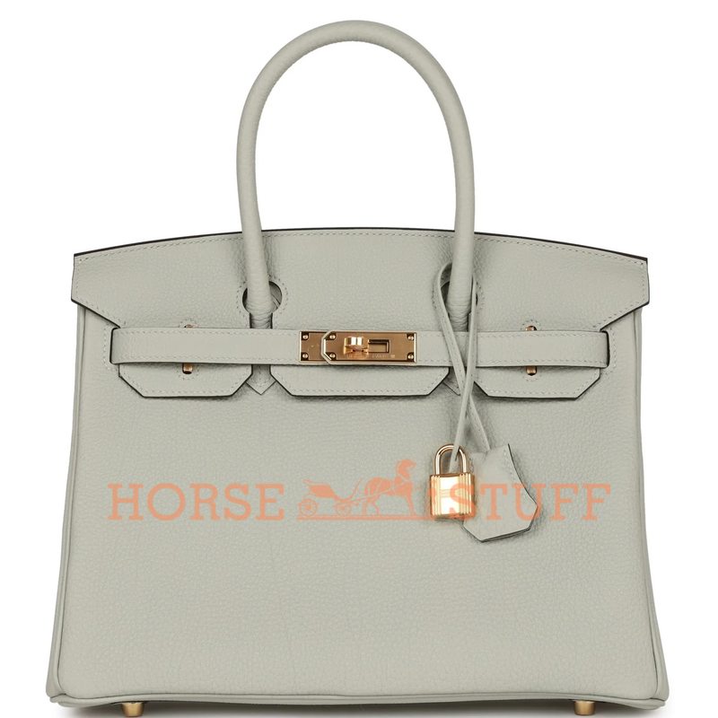 Hermès Birkin 30 Gris Neve Togo GHW