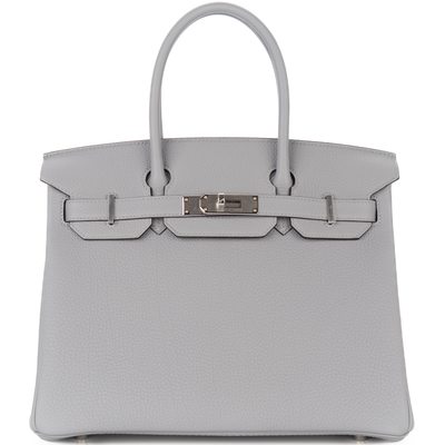 Hermès Birkin 30 Gris Pantin Togo PHW