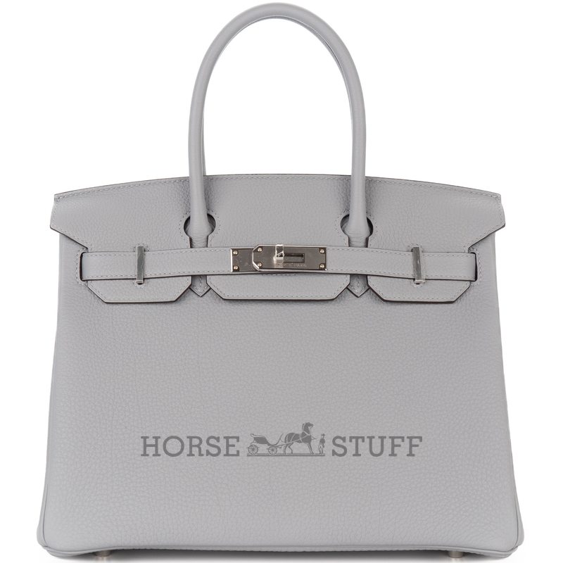 Hermès Birkin 30 Blue Pale Clemence GHW
