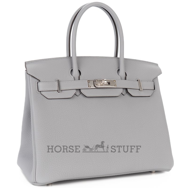 Hermès Birkin 30 Blue Pale Clemence GHW