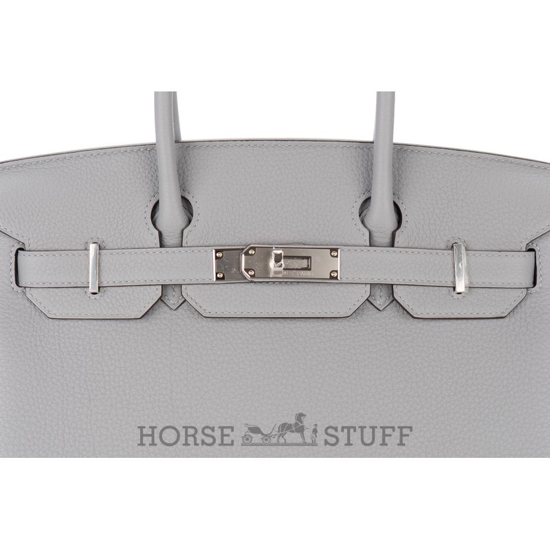 Hermès Birkin 30 Blue Pale Clemence GHW